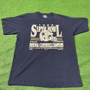 1992 Buffalo Bills Dallas Cowboys 27th Super Bowl Vintage T-shirt Sz XL NFL